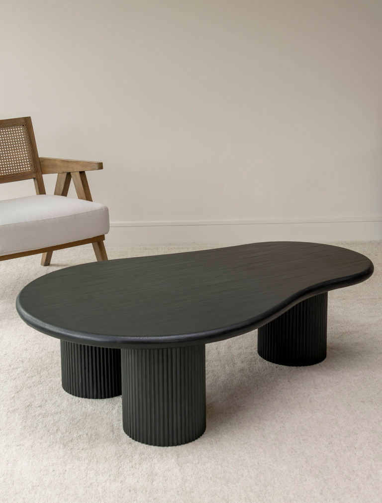 Luna Coffee Table - Black wood