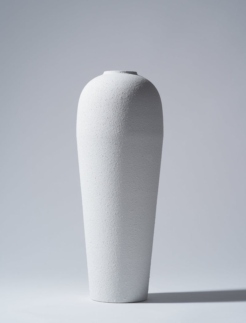 Tall Lola Vase - Textured White