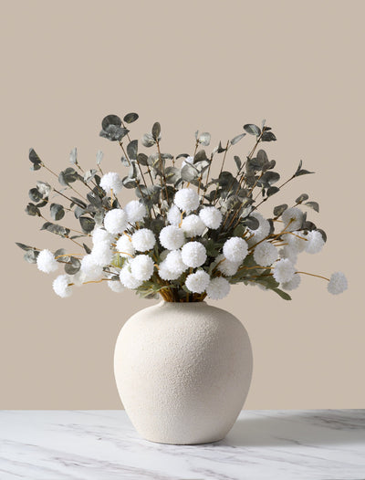 Faux Arrangement - White & Green
