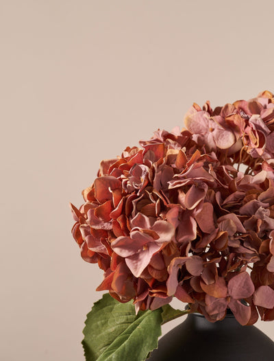 Faux Hydrangea Bouquet - Dusky Pink (4 stems)