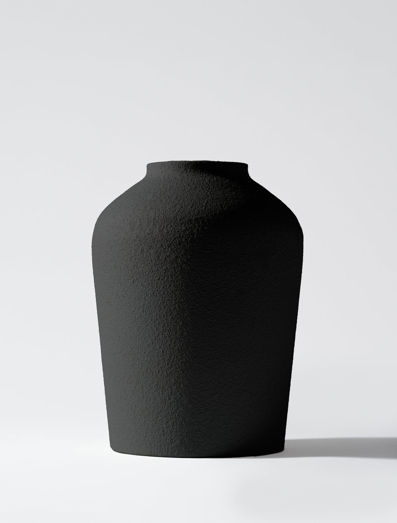 Ema Vase - Textured Black