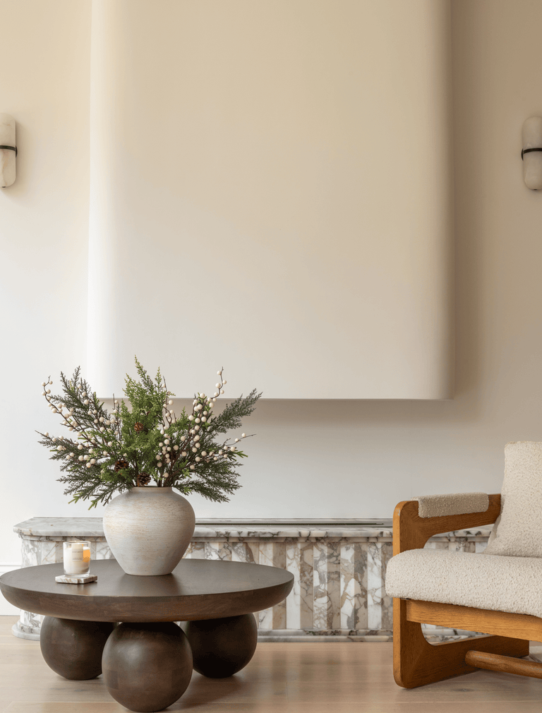 Faux Arrangement - Winter Fern & White Berry