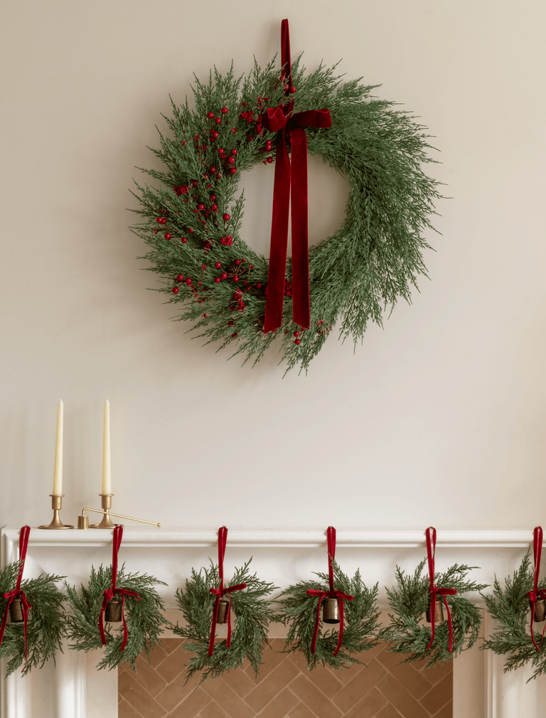 Faux Red Berry Wreath 65cm / 25 inches