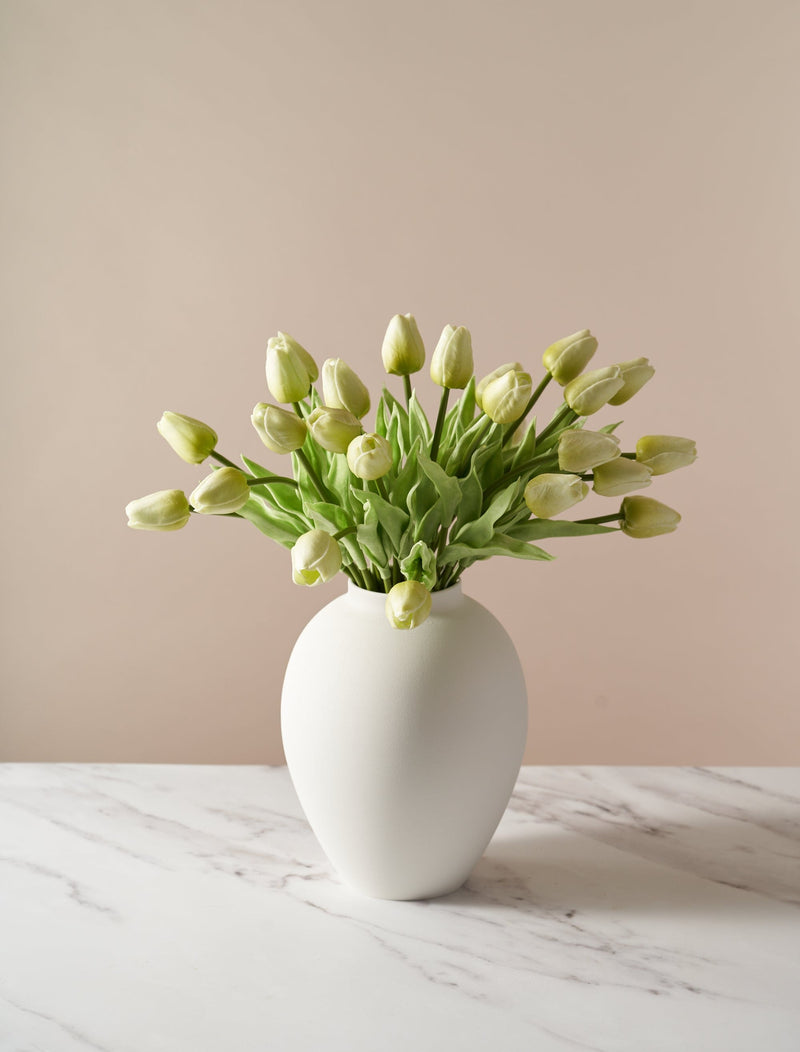 Faux Tulip - Green (25 Stems)