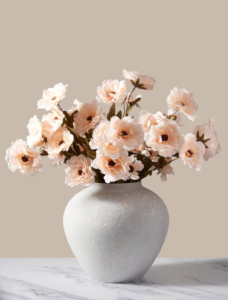 Faux Moutan Peony - Peach (8 Stems / 46 Peonies)