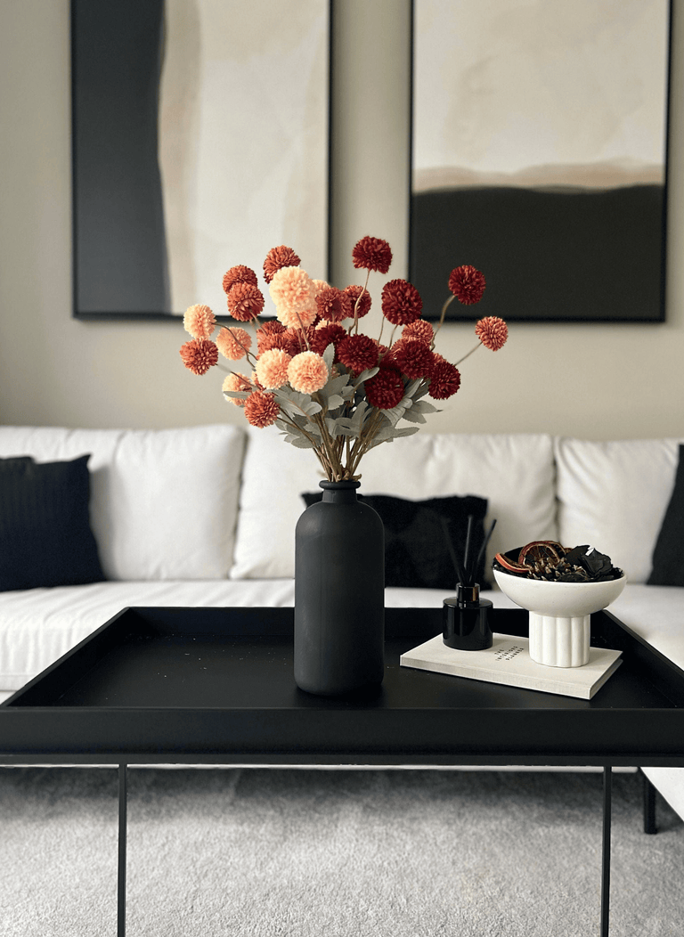 Aria Glass Vase - Matt Black