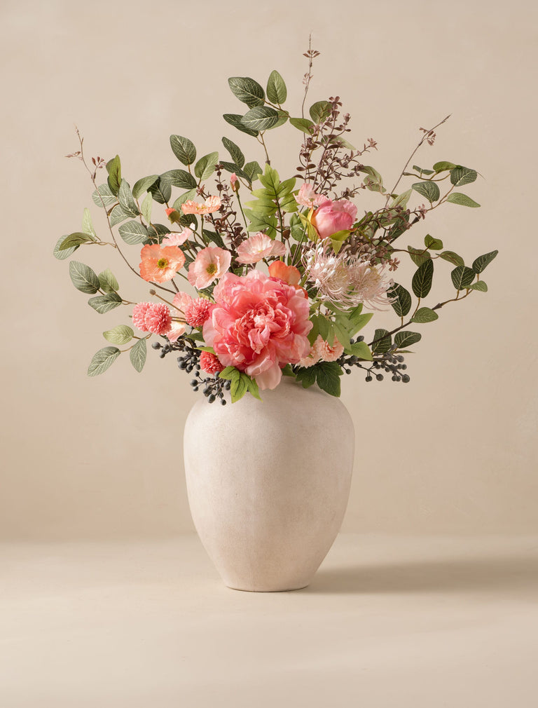 Faux Arrangement - Pink Peony & Chrysanthemum