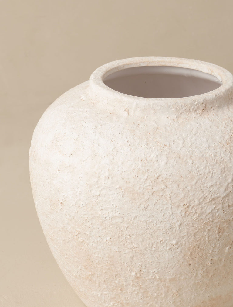 Naomi Ceramic Vase - Beige