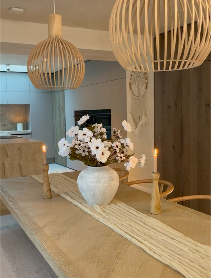 Faux Moutan Peony - White (8 Stems / 46 Peonies)