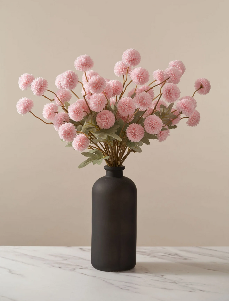Faux Kiku Flower - Pink (10 Stems / 50 Heads)
